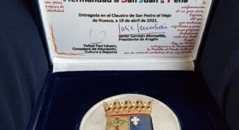 La Hermandad de San Juan de la Peña, medalla al mérito cultural de Huesca