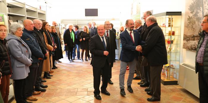 Javier Lambán en San Juan de la Peña. LUIS CORREAS Gobierno de Aragon
