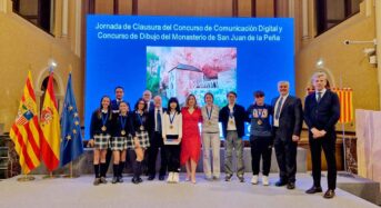Pérez Forniés, en la entrega de premios sobre San Juan de la Peña: “Es necesario que los alumnos reflexionen sobre nuestro patrimonio”